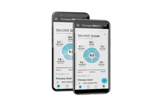 U.S. consumers can download the NEUTROGENA Skin360 app from both the App Store and Google Play for free, for use on both iPhone and Android devices. (Photo: Business Wire)