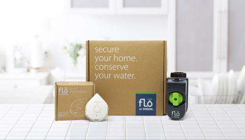 The Flo by Moen Smart Water Detector is a standalone sensor that can be placed anywhere in a house to alert users if, and when, it detects moisture to help prevent water damage and loss. (Photo: Business Wire)