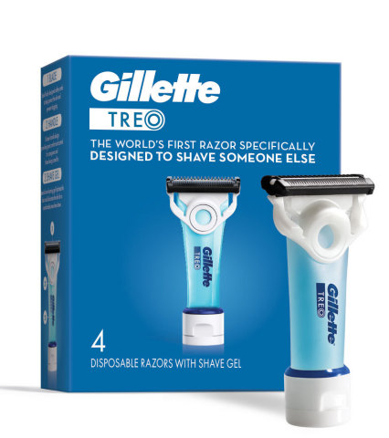 Gillette TREO is the world’s first razor specifically designed for caregivers to confidently shave their loved ones anywhere, even away from the sink. (Photo: Business Wire)