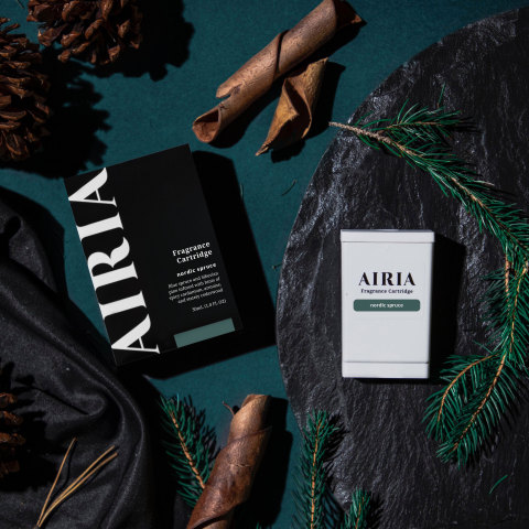 AIRIA is the cutting-edge connected home fragrance system that allows you to enjoy sophisticated, consistent scent through smart delivery. (Graphic: Business Wire)