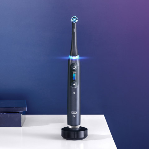 Oral-B iO is a monumental leap in innovative oral care technology, featuring a frictionless magnetic drive that distributes energy evenly to the tips of the bristles to create revolutionary micro-vibrations. (Photo: Business Wire)