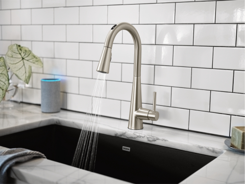 Moen introduces a new line of voice-activated kitchen faucets to give consumers an extra set of hands at the sink. (Photo: Business Wire)