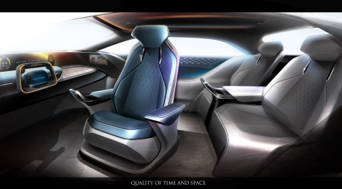 Toyota Boshoku future concept model MX191 designed under the theme of “more comfort, more safety, and more enjoyment” (Graphic: Business Wire)