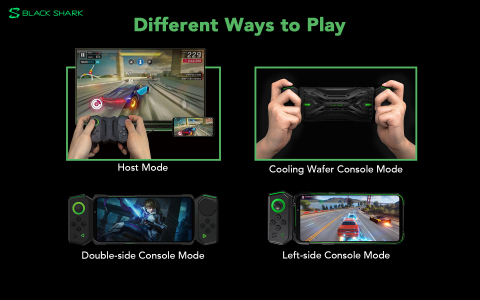 Black Shark, the Best Portable Gaming Station, offers different ways to play for mobile gaming. (Graphic: Business Wire)