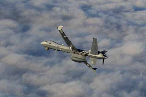 thumbnail “We were honored to have the HAF’s and the HCG’s support for these flight demonstrations with our MQ-9,” said Linden Blue, CEO, GA-ASI. (Photo: Business Wire)