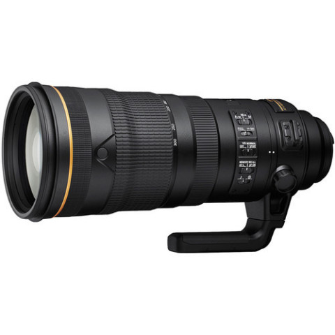 the Nikon AF-S 120-300mm f/2.8E FL ED SR VR, an F-mount telephoto zoom characterized by an advanced optical design, quick focusing performance, and a bright f/2.8 constant maximum aperture.