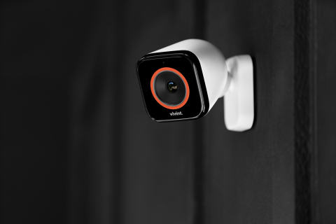 The Vivint Outdoor Camera Pro is an AI-powered security camera that intelligently detects and deters lurkers around your home. (Photo: Business Wire)