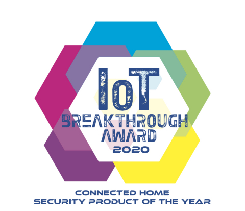 IoT Breakthrough named the Vivint Outdoor Camera Pro its “Connected Home Security Product of the Year” for 2020. (Graphic: Business Wire)