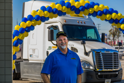 Phil Fortin, a J.B. Hunt Intermodal driver based in South Gate, California, recently became the comp ... 