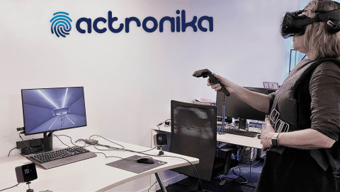 Actronika offers a haptic jacket allowing users to simultaneously touch and feel all events occurring in virtual reality. (Photo: Actronika)