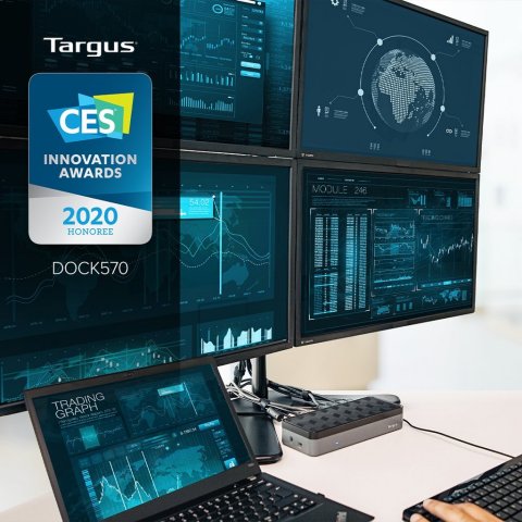 CES Innovation Award Honoree - Targus Dock 570, enabled by DisplayLink's award winning graphics and smart workspace technology (Photo: Business Wire)