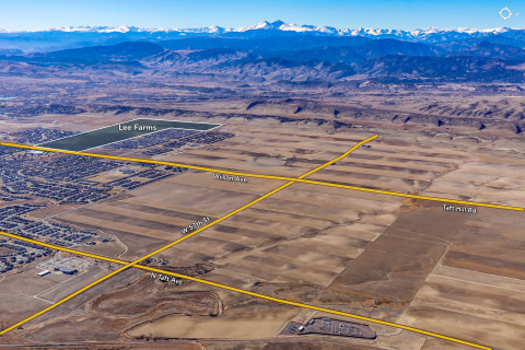 original The 245-acre Lee Farms property in Loveland, Colo. is slated for a single-family residential master planned community of approximately 900 units. (Graphic: Business Wire)