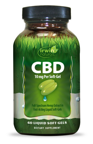 For those who want to try CBD but are concerned by the price, Irwin Naturals is offering a free bottle of its 10mg CBD soft-gels this January by using promo code FREECBD10. CBD Liquid Soft-Gels are one of the easiest ways to incorporate premium CBD into a daily health regimen and now adults can try it at no cost. (Photo: Business Wire)