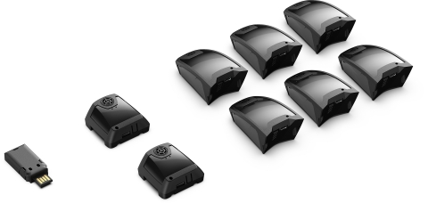 ZeroKey's full product set of high accuracy real-time 3D location technology sensors. (Photo: Business Wire)