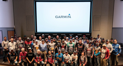 Nearly 80 professional bass, walleye, and crappie fishermen will represent Garmin in tournament circuits across North America, including the B.A.S.S., FLW and the Major League Fishing (MLF) tours, and on television shows across the country. (Photo: Business Wire)