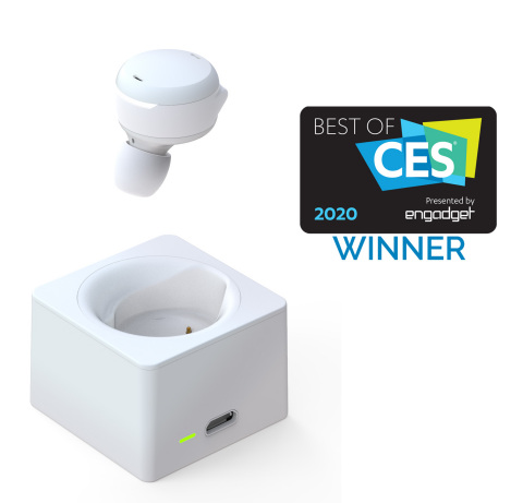 Olive Union’s Smart Ear won “Best Wearable” in the International CES 2020 “Best of CES Awards” based on innovation, quality of design, overall efficiency and market demand. The award-winning wireless earbud amplifies hearing without stigma and is now available for purchase on Amazon. (Graphic: Business Wire)