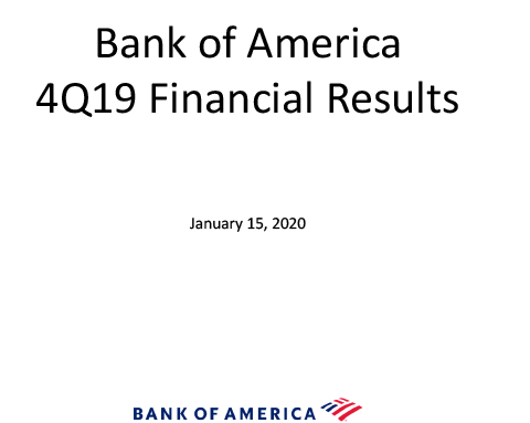 Q4 2019 Bank of America Investor Relations Presentation