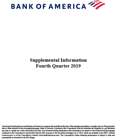 Q4 2019 Bank of America Supplemental Information