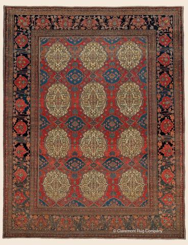 This 175-year-old piece, a world-class representative of the cherished Mohtasham Kashan weaving group, is an unfathomably finely woven member of a client’s collection of first-rate pieces. (Part of “50 Best of Their Type Rugs Sold in 2019.”) (Photo: Business Wire)