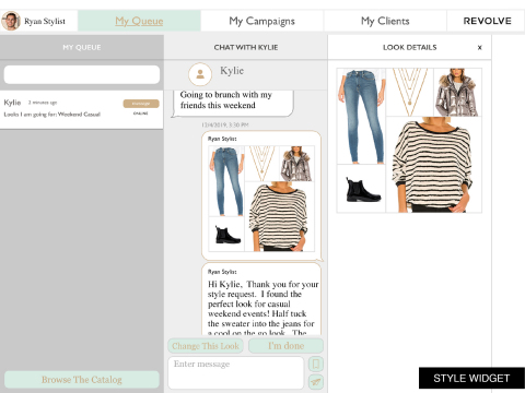 REVOLVE's Style Experts power their online conversations with shoppers with Snap+Style Business' curation and recommendation software for faster styling and more laser-focused looks. (Photo: Business Wire)
