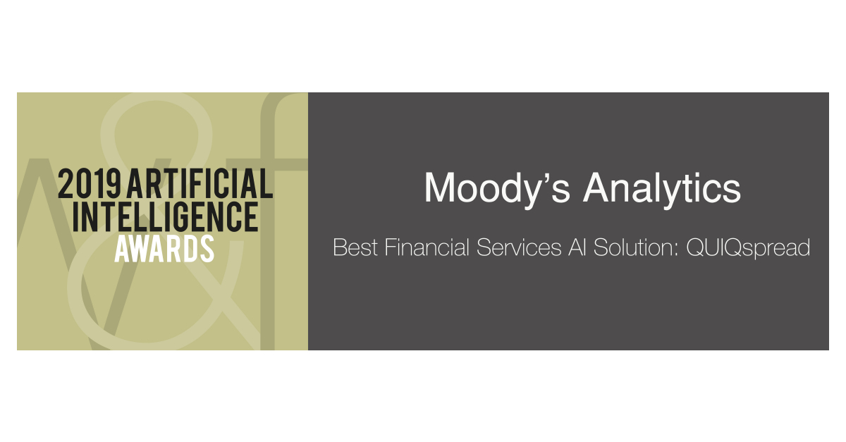 Moody’s Analytics Wins an Artificial Intelligence Award Business Wire
