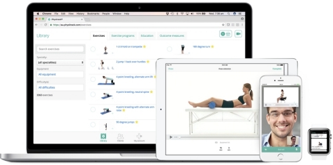 Physitrack's patient engagement solution uniquely combines Patient Engagement technology, Outcomes Data management and Telehealth, and was co-designed with Apple's Mobility Partner team. (Photo: Business Wire)