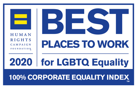 Dorsey is pleased to announce that it has received a 100% rating on the 2020 Corporate Equality Index. (Graphic: Human Rights Campaign Foundation)