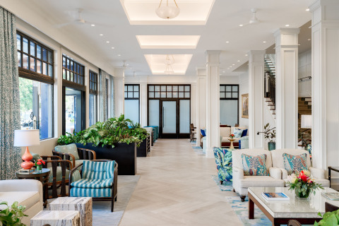 The lobby of the recently-renovated Hotel Atwater on Catalina Island. (Photo: Business Wire)