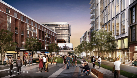 Elevator City Partner's redevelopment of the West End Mall will be a vibrant, walkable, transit-oriented, mixed-use district with public space and public art. (Photo: Business Wire)