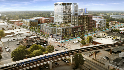 Elevator City Partner's $400M, multi-year, multi-phase redevelopment of the West End Mall will transform the site into a walkable, mixed-use, transit-oriented development with retail, cultural, office, residential and public green spaces. (Photo: Business Wire)