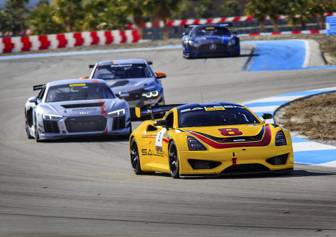 The Saleen 1 GT4 concept competes at Thermal Club in the SRO Winter Invitational Series, Sunday January 19, 2020. (Photo: Business Wire)