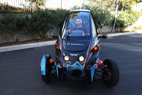 Test Driving Arcimoto's Lightweighted FUV @ XponentialWorks (Photo: Business Wire)