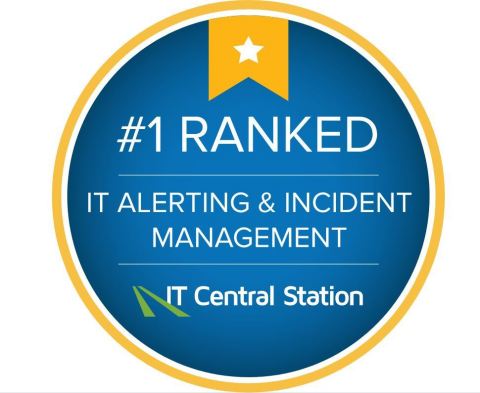 Everbridge Named Top Enterprise IT Alerting and Incident Management Solution of 2019 by IT Central Station (Graphic: Business Wire)