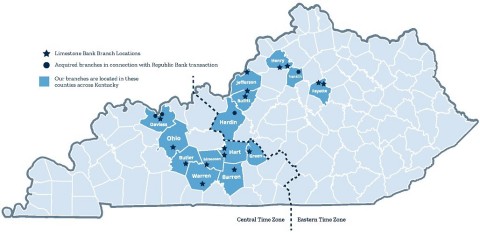 Limestone Bank Branch Locations (Graphic: Business Wire)