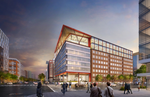 Columbia Property Trust will commence Washington, D.C.’s first commercial office mass timber construction project at 80 M Street and has pre-leased more than half the new space to the American Trucking Associations. Rendering by the architect, Hickok Cole. (Photo: Business Wire)