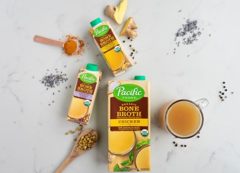 original Organic Chicken Bone Broth with Chamomile & Lavender and Organic Chicken Bone Broth with Turmeric, Ginger & Black Pepper, Organic Chicken Bone Broth with Sea Salt (Photo: Business Wire)