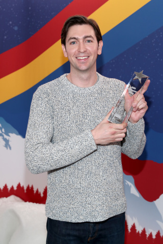Nicholas Braun receives the IMDb STARmeter Award at the IMDb Studio at Acura Festival Village on Saturday, January 25, 2020 in Park City, Utah (Photo by Rich Polk/Getty Images for IMDb)