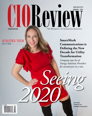 SmartMark Communications CEO, Juliet Shavit, Sees 2020 on the cover of CIOReview's January Issue (Photo: Business Wire)
