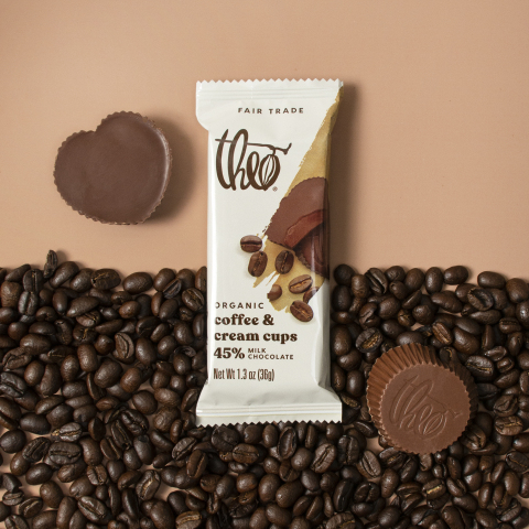 Theo Chocolate's Coffee & Cream cups (Photo: Business Wire)