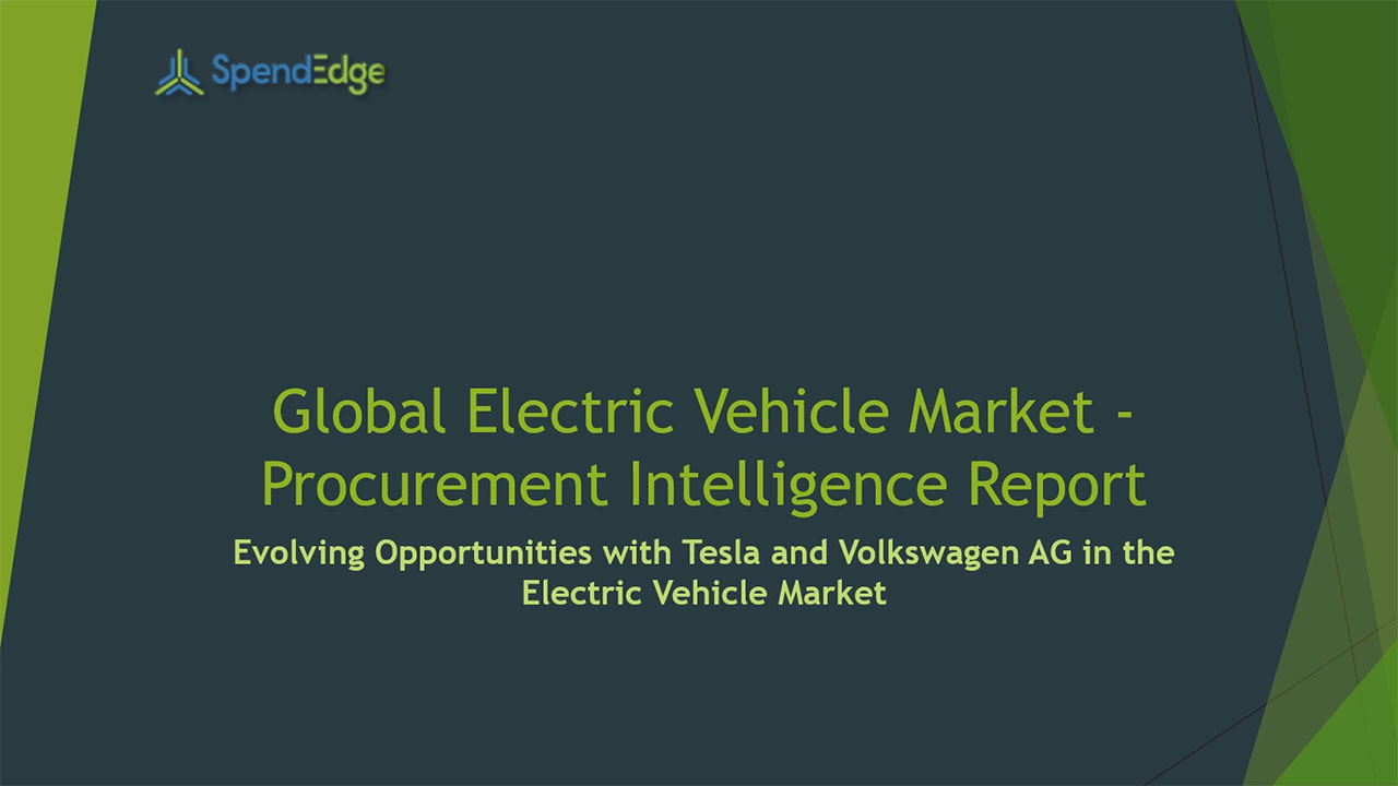 SpendEdge, a global procurement market intelligence firm, has announced the release of its Global Electric Vehicle Market - Procurement Intelligence Report.