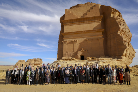 A gathering of Nobel Laureates and prominent global thought leaders is currently taking place at the UNESCO World Heritage Site of Hegra in the Kingdom of Saudi Arabia © Hegra Conference of Nobel Laureates 2020