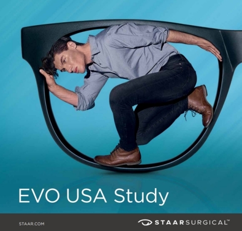 If you suffer from nearsightedness or astigmatism, the EVO Investigational lens is designed to improve your distance vision without glasses or contact lenses. (Photo: Business Wire)