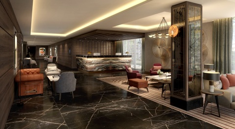 original Lobby at The Fellows House Cambridge, Curio Collection by Hilton (Photo: Business Wire)