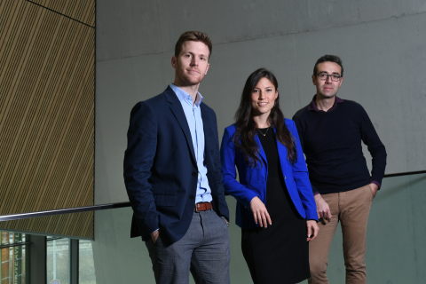 Lunaphore founders: Diego Dupouy, Déborah Heintze, Ata Tuna Ciftlik. (Photo: Lunaphore)