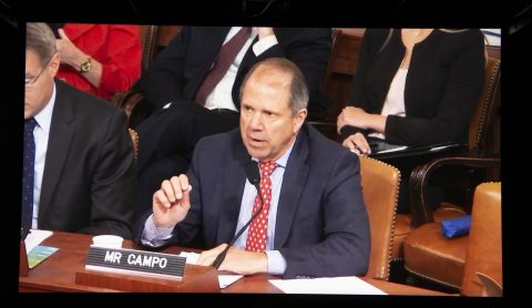 Port Houston Chairman Ric Campo testifies before the U.S. House Ways and Means Committee on the importance of the Houston Ship Channel to
