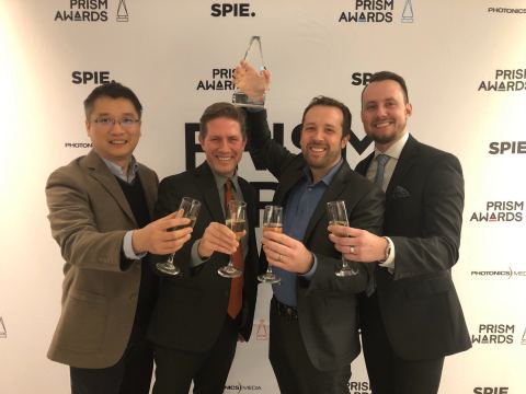 Shown in the photo from left to right: Wei Kang, Stephen Boppart, Ryan Shelton, and Ryan Nolan. (Photo: Business Wire)