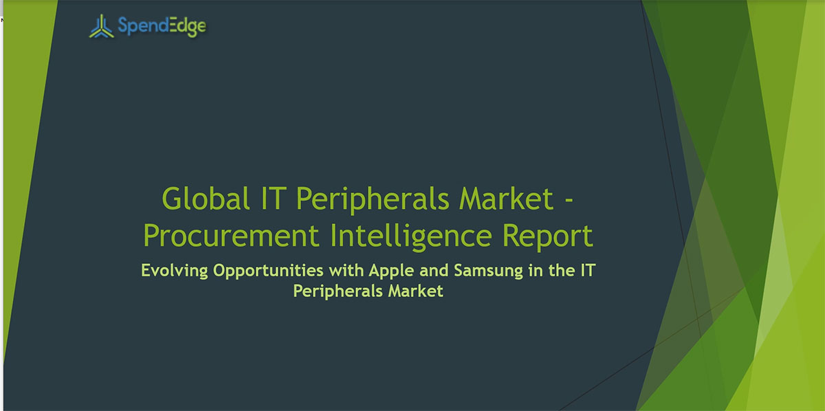 SpendEdge, a global procurement market intelligence firm, has announced the release of its Global IT Peripherals Market - Procurement Intelligence Report.