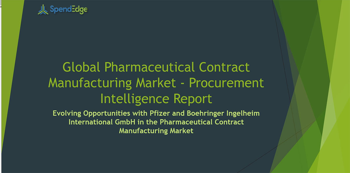 SpendEdge, a global procurement market intelligence firm, has announced the release of its Global Pharmaceutical Contract Manufacturing Services Market Procurement Intelligence Report.