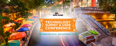 McLane's Technology Summit and User Conference kicks off today in San Antonio. (Graphic: Business Wire)