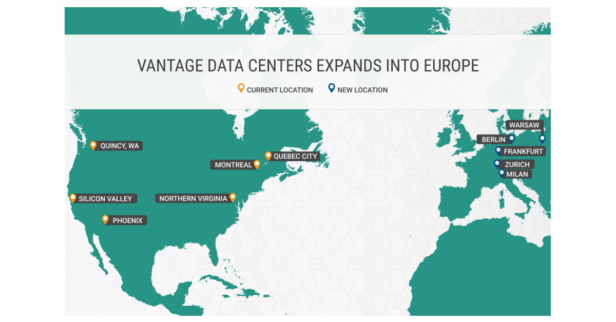 Vantage Data Centers Embarks Upon USD 2 Billion European Expansion